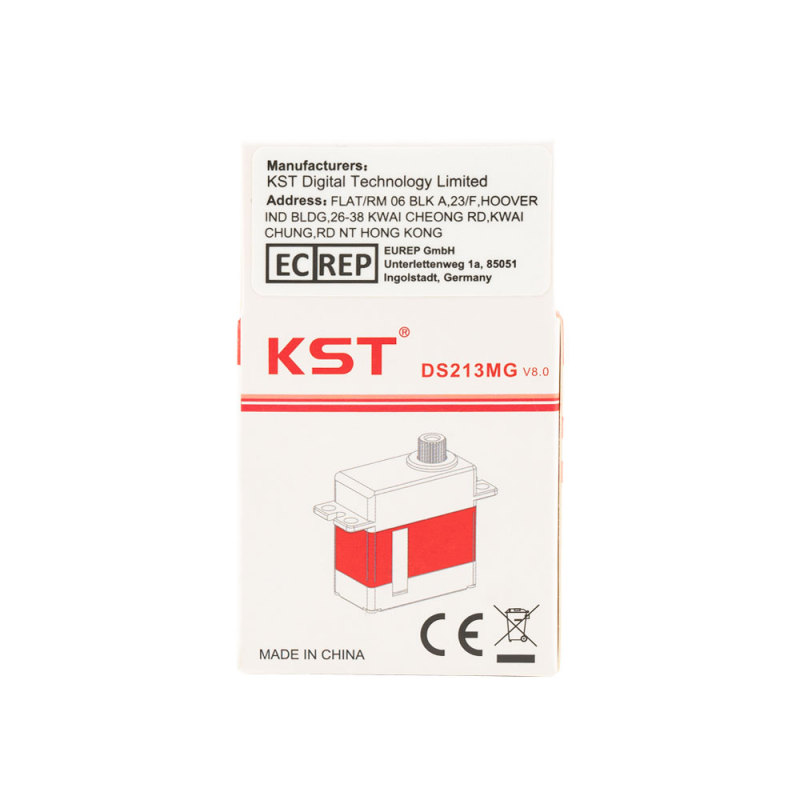 KST DS213MG V8.0 Micro Coreless 3.0Kgf.cm 0.07sec Metal Gear Digital Servo for Gliders and Small Size RC Planes