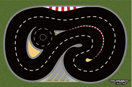 Turbo Racing - Drift track mat for 1/76 drift cars 90x60cm 90x63cm