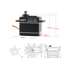 KST CM5018WP Coreless DC Motor Metal Gear Servo IP67 Waterproof 50Kgf.cm 0.18sec for 1/10th & 1/8th Scale RC Rock Crawlers