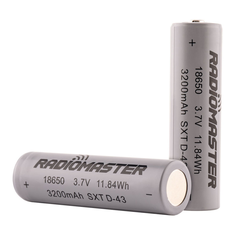 RadioMaster 18650 3200mAh 3.7V Battery (2pcs) for TX16S / Boxer / TX12/ Pocket / MT12 Radios