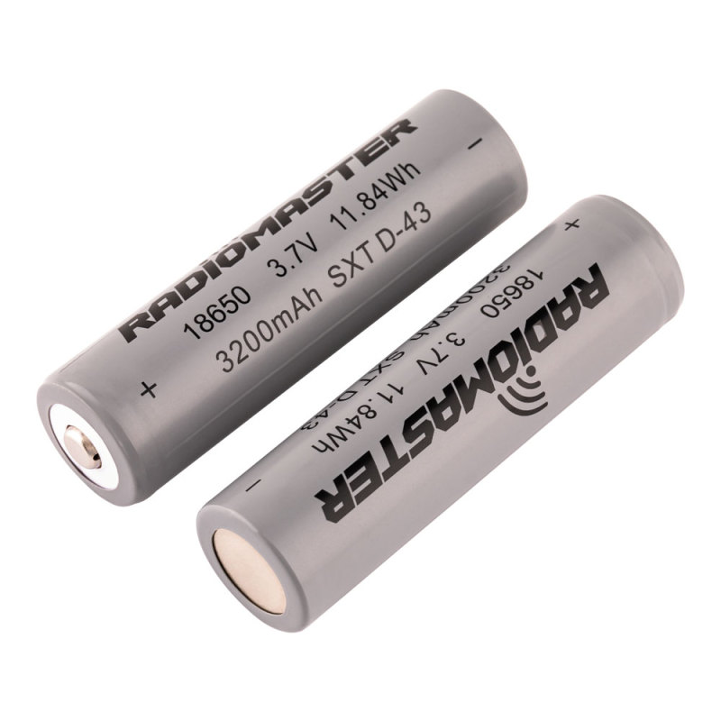 RadioMaster 18650 3200mAh 3.7V Battery (2pcs) for TX16S / Boxer / TX12/ Pocket / MT12 Radios
