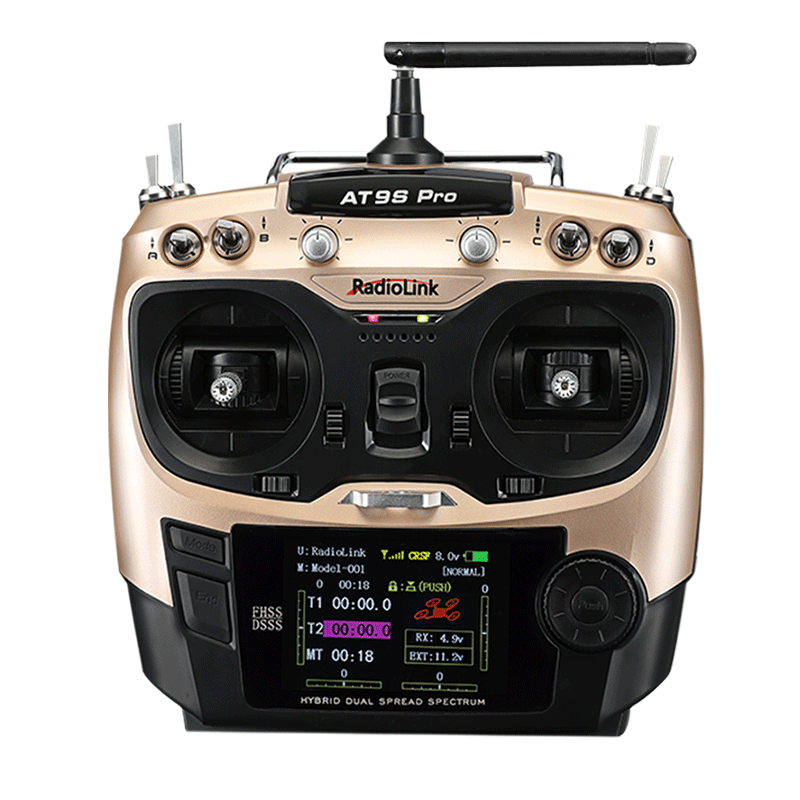 Radiolink  AT9S Pro 10/12 Channels 2.4GHz RC Radio Transmitter for RC Car Remote Control Toys