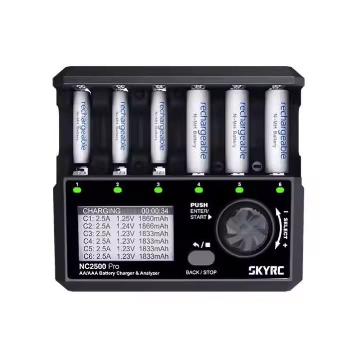 SKYRC NC2500 Pro SK-100185 DC 12V 2A AA AAA NiMH/NiCD Multi-function Charger