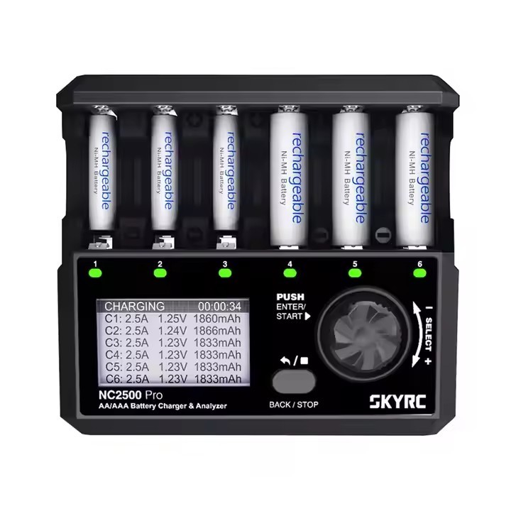 SKYRC NC2500 Pro SK-100185 DC 12V 2A AA AAA NiMH/NiCD Multi-function Charger