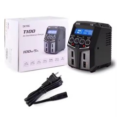 SkyRC - T100 DUAL 5A 2X50W Balance Charger for 2-4S LiPo/LiIon/LiFe/LiHV Battery