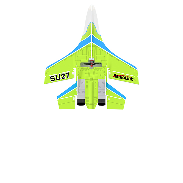 Radiolink SU27 Aircraft Fixed Wing with T8S Throttle Right Flight RC Plane Controller