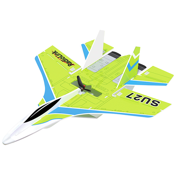 Radiolink SU27 Aircraft Fixed Wing with T8S Throttle Right Flight RC Plane Controller