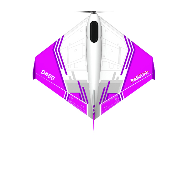 Radiolink Turbot D460 RC Airplane with Flight Controller Assist Balance 8 Channels Radio Controller T8S