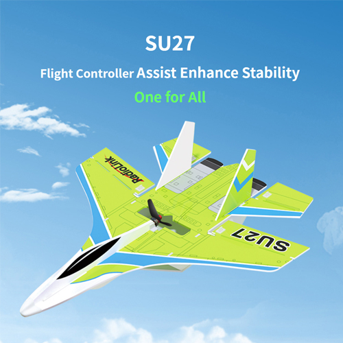 Radiolink SU27 Aircraft Fixed Wing with T8S Throttle Right Flight RC Plane Controller