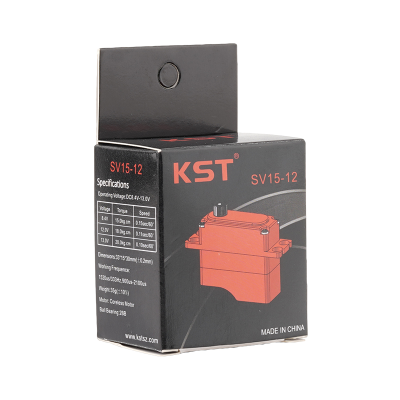 KST SV15-12 SHV Mini Coreless Digital Servo Dual Ball Bearing 20.0Kgf.cm 0.10sec/60° for RC Helicopters, Industrial UAVs & Robotics
