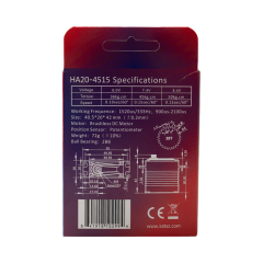 KST HA20-4515 Brushless Standard Servo 50Kgf.cm 0.13sec/60° Dual Ball Bearing for Large Scale RC Planes, Competition RC Planes & Industrial UAVs