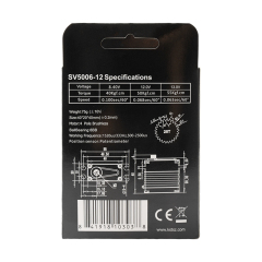 KST SV5006-12 SHV 4 Pole Brushless Digital Standard Servo 55Kgf.cm 0.063sec/60° 6BB For RC Cars, Competition RC Planes & Robotics