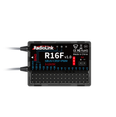 Radiolink R16F Real-time Built-In Telemetry  SBUS+CRSF+PWM 16 Channels Receiver