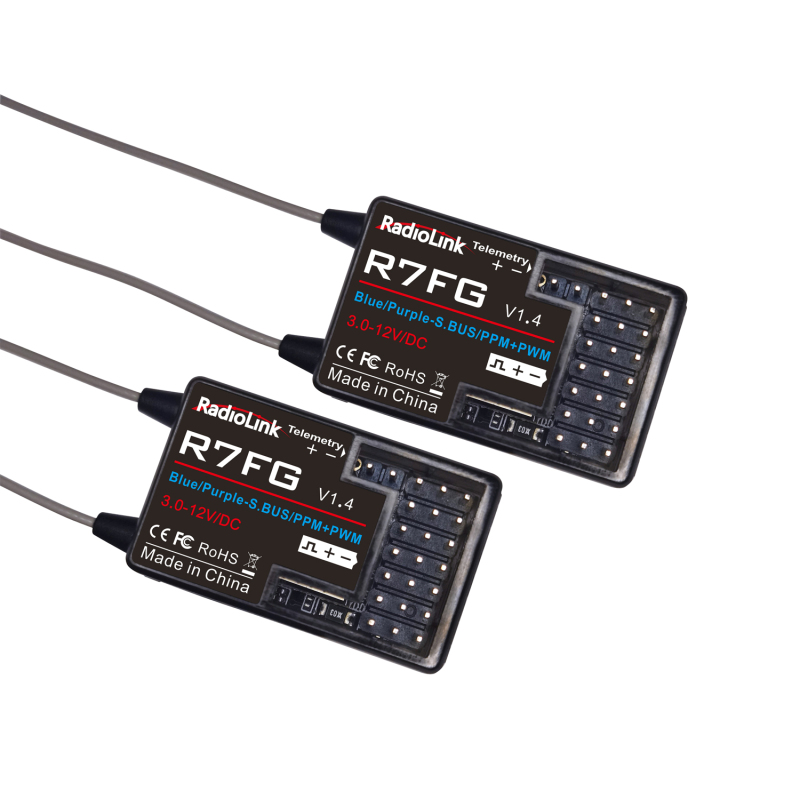 Radiolink R7FG 7-Channel Dual Antenna Receiver +Voltage Cable for Car/Boat Transmitter