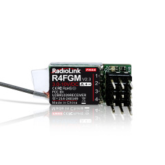 Radiolink R4FGM 3-10V Voltage Range Mini Receiver with Gyro for Mini RC Cars