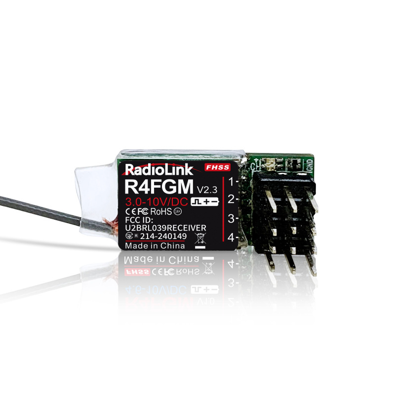 Radiolink R4FGM 3-10V Voltage Range Mini Receiver with Gyro for Mini RC Cars