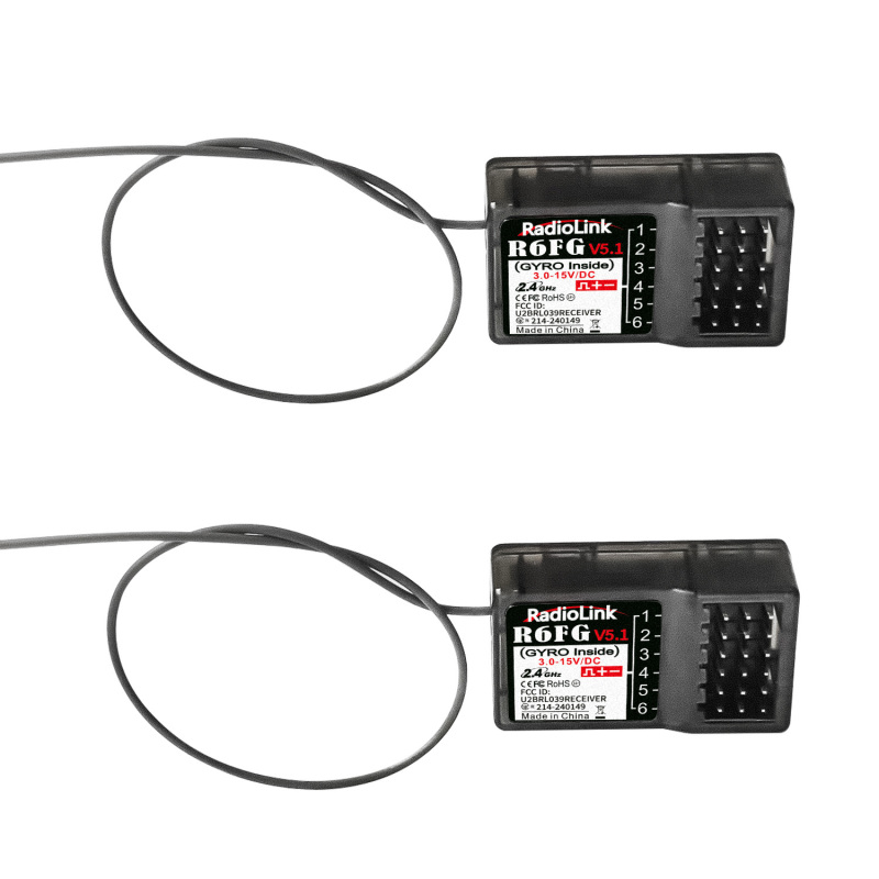 Radiolink R6FG 2.4GHz ISM Band 6 Channels Receiver with Integrated Gyro for RC Car Boat Transmitter
