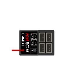 HOTRC F-04B & F-04BT 4 Channel Gyro 2.4Ghz Receiver RC Model Parts for 4 Channel Remote Controller