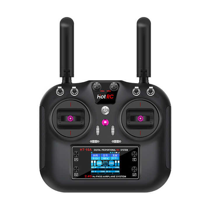 HOTRC HT-10A HT10A 2.4Ghz 10CH Remote Control F-10A F10A Receiver for RC Aircraft Vehicle Plane Drone Model Toy Parts