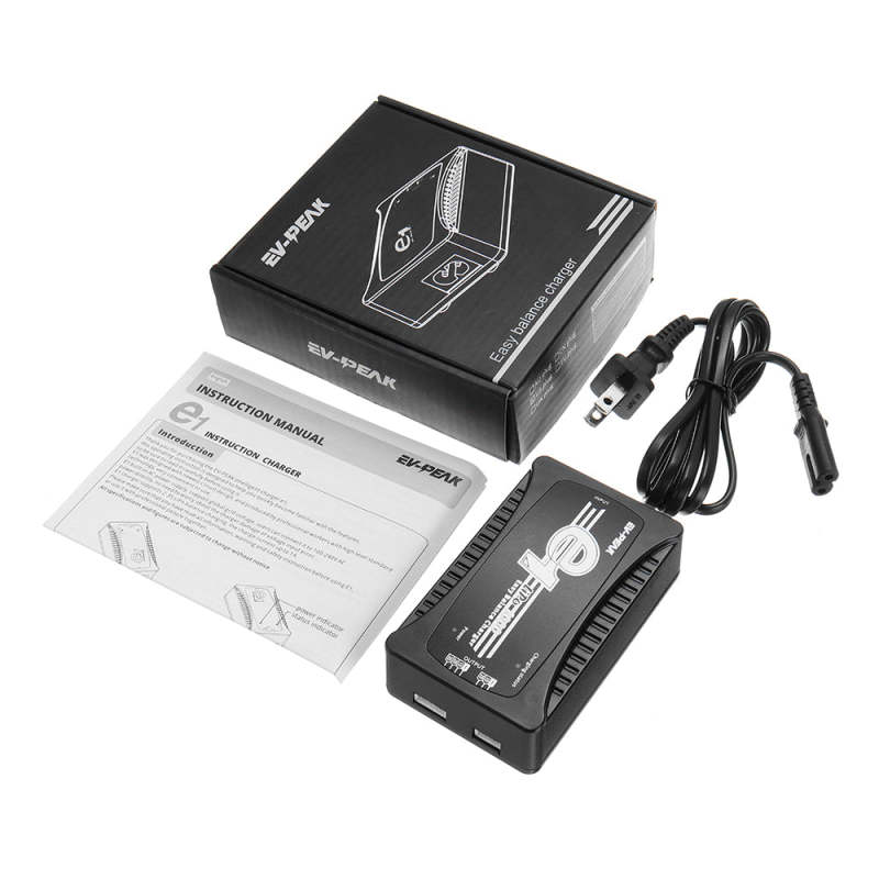 EV-Peak E1 12W 2-3S East Inntelligent Balance Charger for RC, FPV, Robot, Car, UAV, Helicopter, Large aircraft