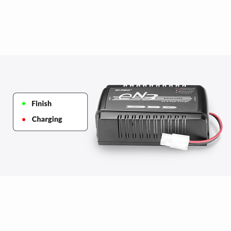 EV-Peak EN3 3.5A 30W 1-8 Cells 4.8V 6V 7.2V 8.4V 9.6V Nimh/Nicd Battery Charger