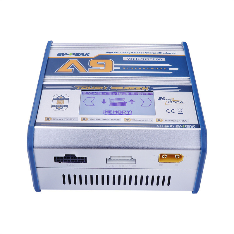 EV-Peak A9 1350W/25A 1-8S Multi Function Fast Charger Balance Battery Charger
