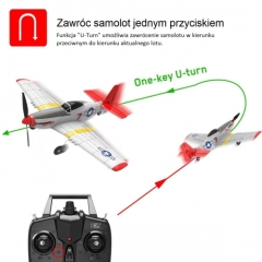 Volantex Micro P51D 4-Ch 761-5 Beginner RC Airplane Built In Gyro RTF