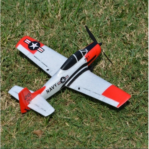 Volantex T-28 Trojan Micro 400mm 761-9 4CH RC Airplane  Built In Gyro  RTF