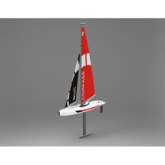 Volantex Compass RG65 2 Channel Wind Power RC Sailboat with 650mm Hull Class Competition (791-1) RTR