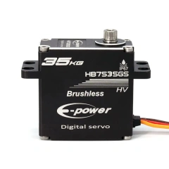 E-Power  HB7535GS Aluminum Case Metal Grear Waterproof Brushless Digital 35kg 0.07sec HV Servo for 1/8 1/10 RC Model Cars