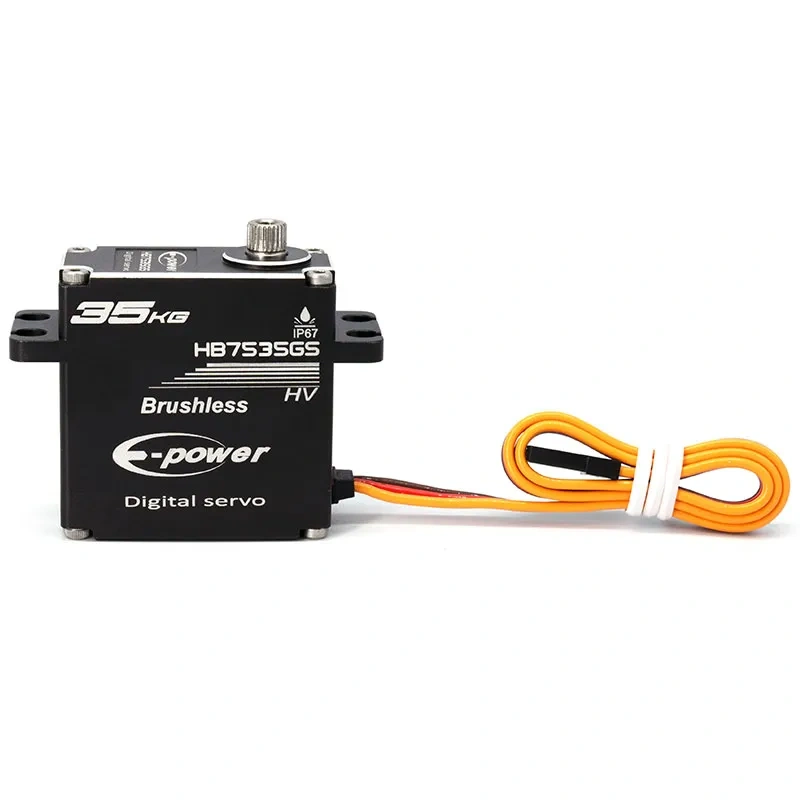 E-Power  HB7535GS Aluminum Case Metal Grear Waterproof Brushless Digital 35kg 0.07sec HV Servo for 1/8 1/10 RC Model Cars