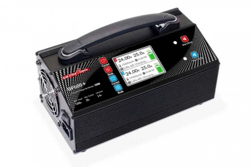 UltraPower UP600+ 600Wx2 Dual Channels 25A 2-6S LiPo LiHV Battery UAV Drone Charger