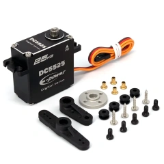 E-Power  DC5525  Aluminum Case Metal Grear Waterproof Digital 25.9kg 0.16sec HV Servo 180°/270° for 1:8 RC Car TRX4 Crawler Airplabe Boat Robot