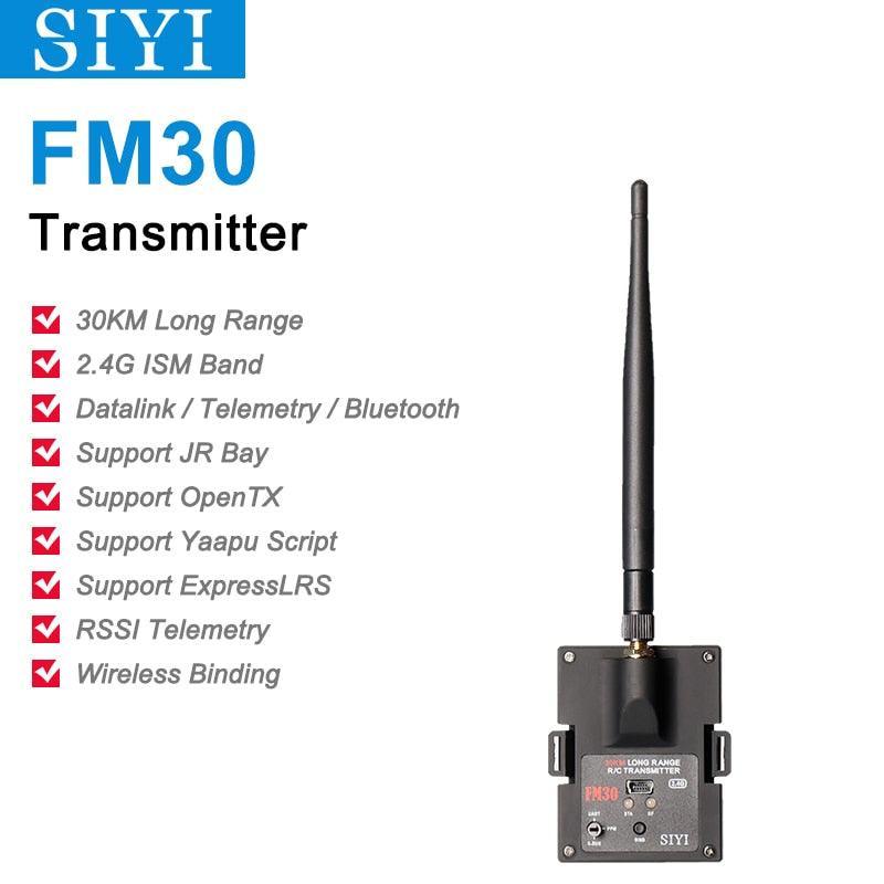 SIYI FM30 Transmitter Datalink Telemetry Bluetooth Mini Receiver OpenTX ExpressLRS Radio Module for Racing Drones 2.4G 30KM RC Plane