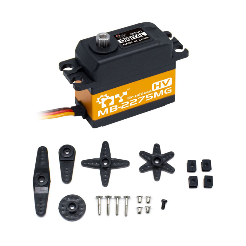 MY Servo MB-2275MG 7.4V 0.05Sec 10KG High Voltague High Speed Steel Gears Brushless Standard Digital Servo