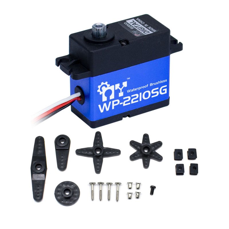 MY Servo WP-2210SG 7.4V 0.11Sec 36KG High Voltague Steel Gears Waterproof IP67 Brushless Standard Digital Servo