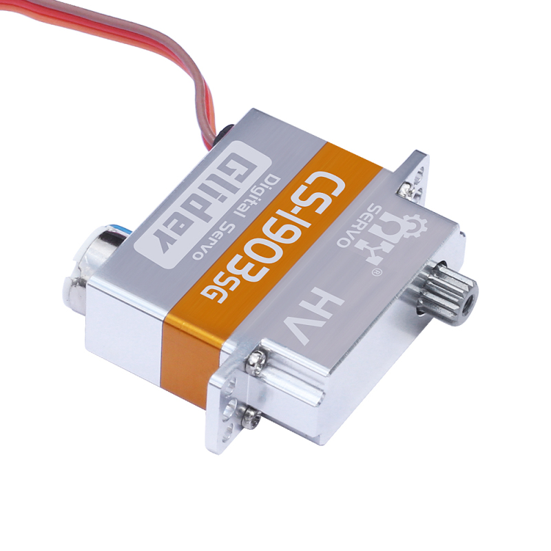 MY Servo CS-1903SG 7.4V 0.08Sec 3.2KG Full CNC Shell Steel Gear Coreless Mini Digital Servo for RC Glider Fixed Wing Airplane