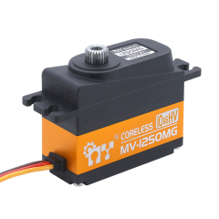 MY Servo MV-1250MG 8.4V 0.08Sec 10KG Metal Gears Coreless Low Profile Digital Servo for RC Cars Truck Boat