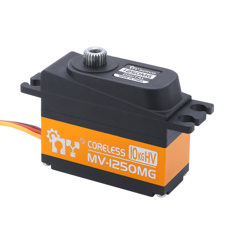 MY Servo MV-1250MG 8.4V 0.08Sec 10KG Metal Gears Coreless Low Profile Digital Servo for RC Cars Truck Boat