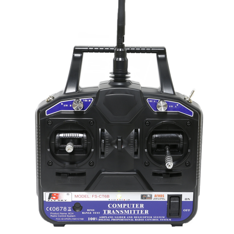 FlySky FS-CT6B 2.4GHZ 6CH Transmitter System Radio Controller with FS-R6B Receiver