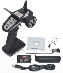 FlySky FS-GT2B 3-Channel 2.4 GHz Surface Transmitter Radio Controller w/FS-GR3E Receiver