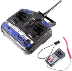 FlySky FS-T4B 2.4GHZ 4CH Transmitter System Radio Controller with FS-R6B Receiver
