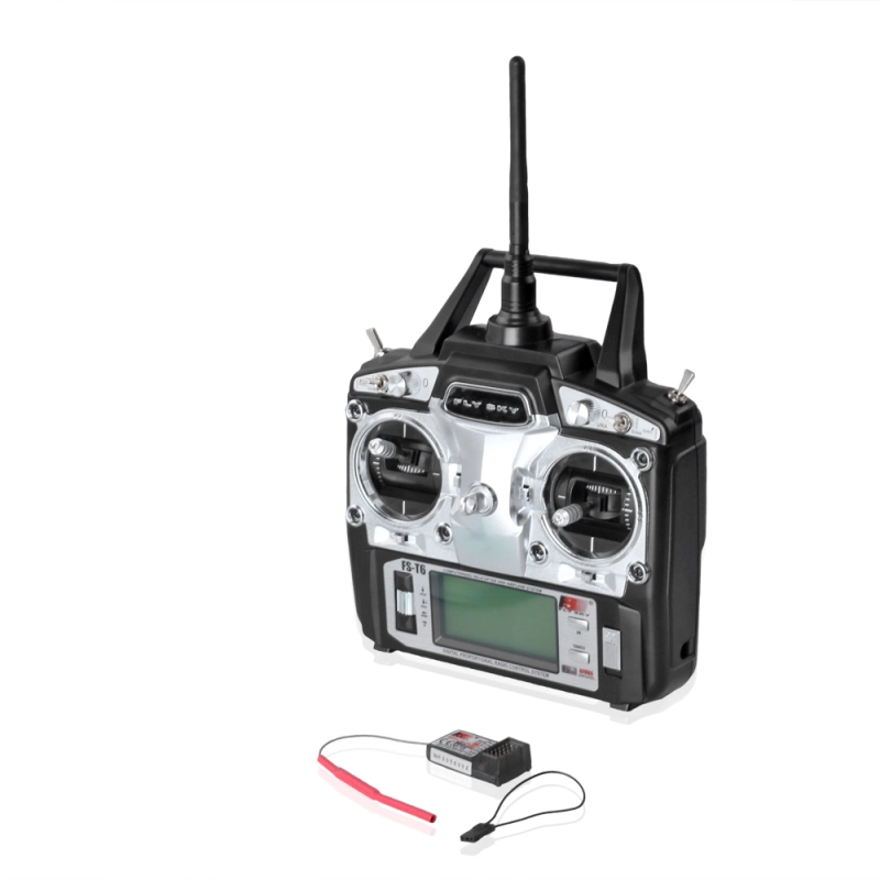 FlySky FS-T6 6CH 2.4 GHz Surface Transmitter Radio Controller w/FS-R6B ...