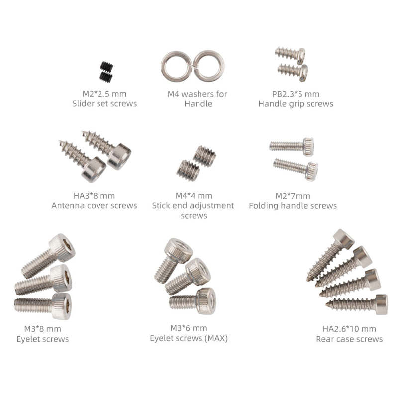 RadioMaster - TX16s and TX16s MKII External Screw set