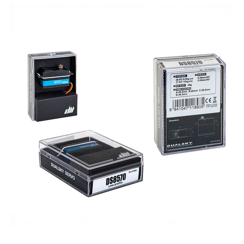DUALSKY DS8570 45g Low Profile 10.5KG 0.053sec/60° Digital Coreless Servo