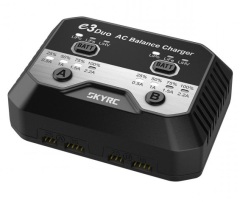 SkyRC E3 Duo Dual-Channel 2x20W / 2,2A 2-3S LiPo LiFe LiHv  AC Balance Charger
