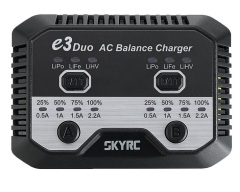 SkyRC E3 Duo Dual-Channel 2x20W / 2,2A 2-3S LiPo LiFe LiHv  AC Balance Charger