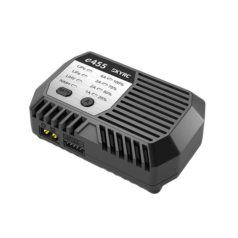 SkyRC E455 Completely upgraded  re-engineered Multi Chemistry 2-4S 50W / 4A LiPo LiFe LiHv Battery Charger