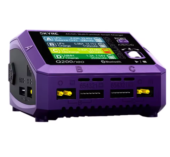 SkyRC Q200neo 4-channel Intelligent AC200W DC400W AC/DC Multi-Function Smart Charger