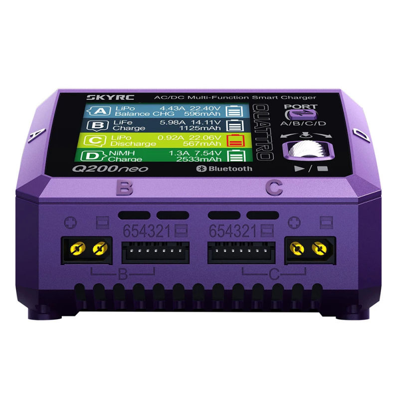 SkyRC Q200neo 4-channel Intelligent AC200W DC400W AC/DC Multi-Function Smart Charger
